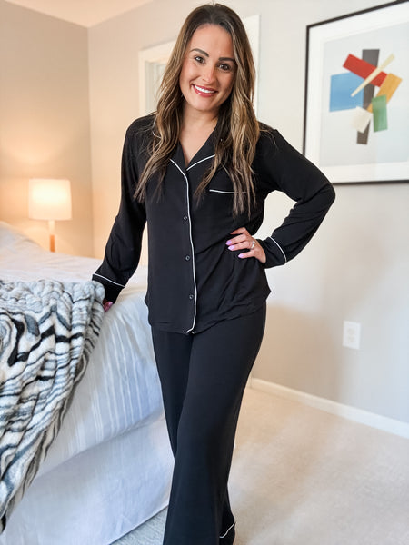 Laila Pajama Set - Black