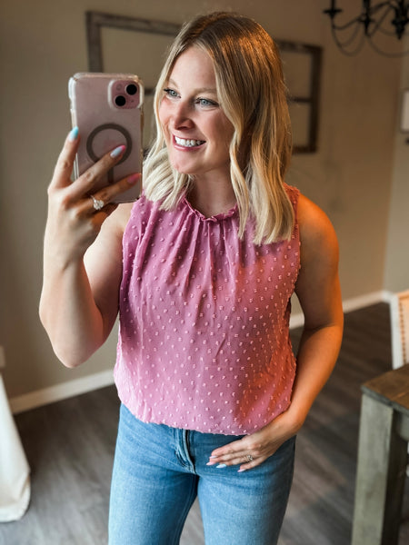 PREORDER Aubri Swiss Dot Tank