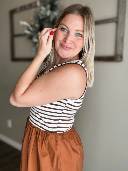 PREORDER Esti Striped Top Dress