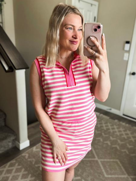 PREORDER First Serve Stripe Skort Set