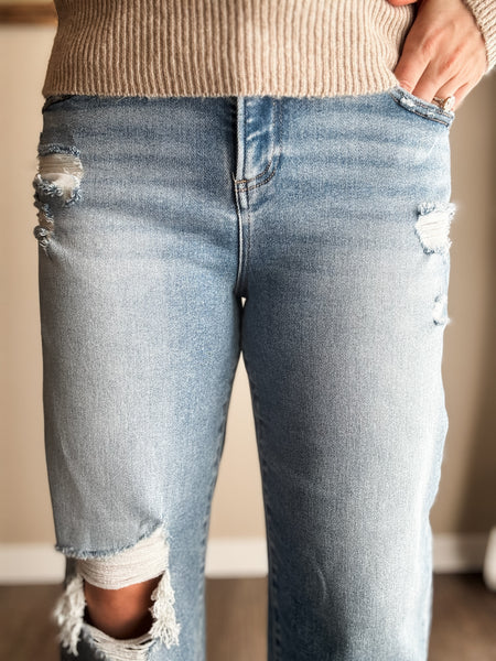 Mavis Cropped Barrel Jean