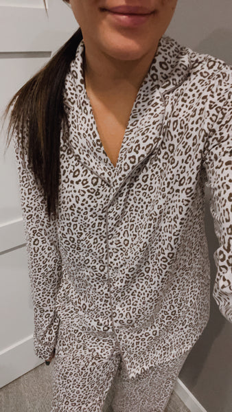 PREORDER Lenae Leopard Pajama Set