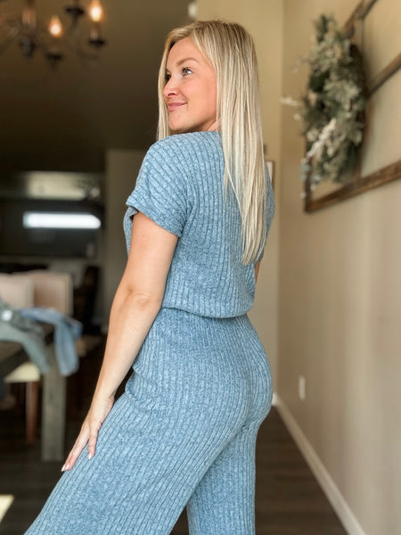 Tove Ribbed Jumpsuit - SIZE MEDIUM