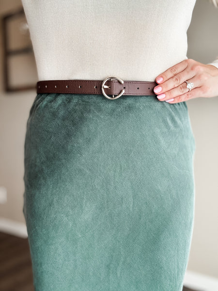 Everett Single Ring Belt - Brown