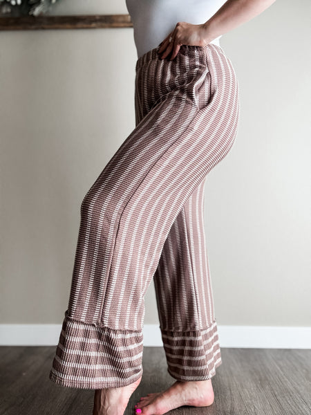 Zahara Ribbed Wide Leg Pant