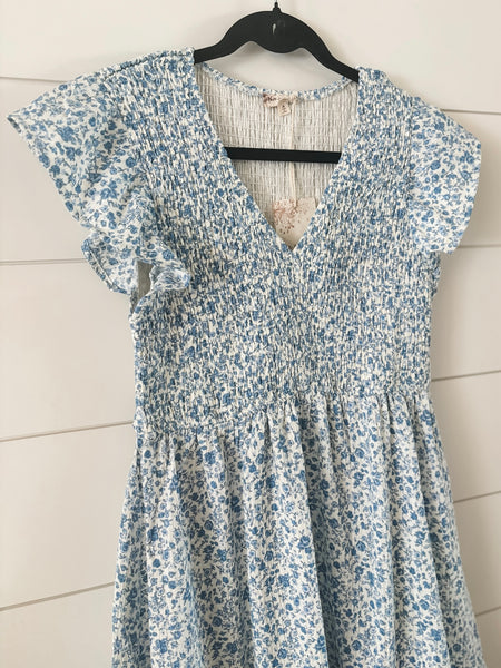 Sereia Smocked Babydoll Dress