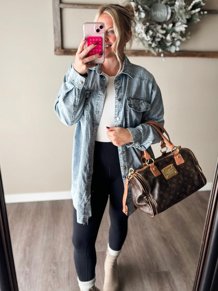 PREORDER Dakota Denim Shirt Dress