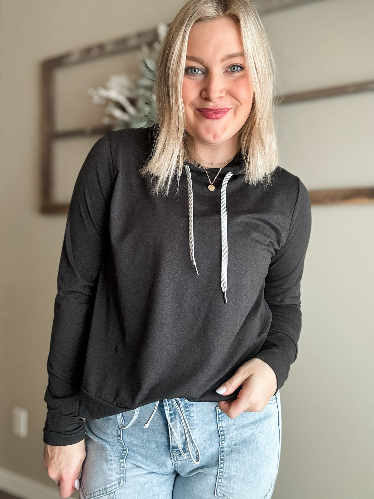 Verity Yoga Hoodie - Black