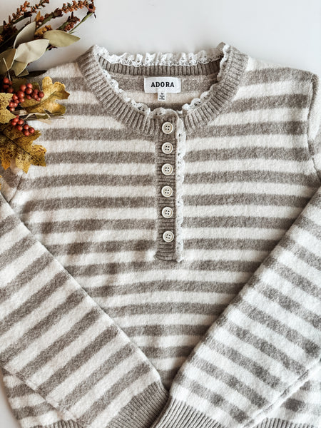 Pruitt Stripe Henley Sweater