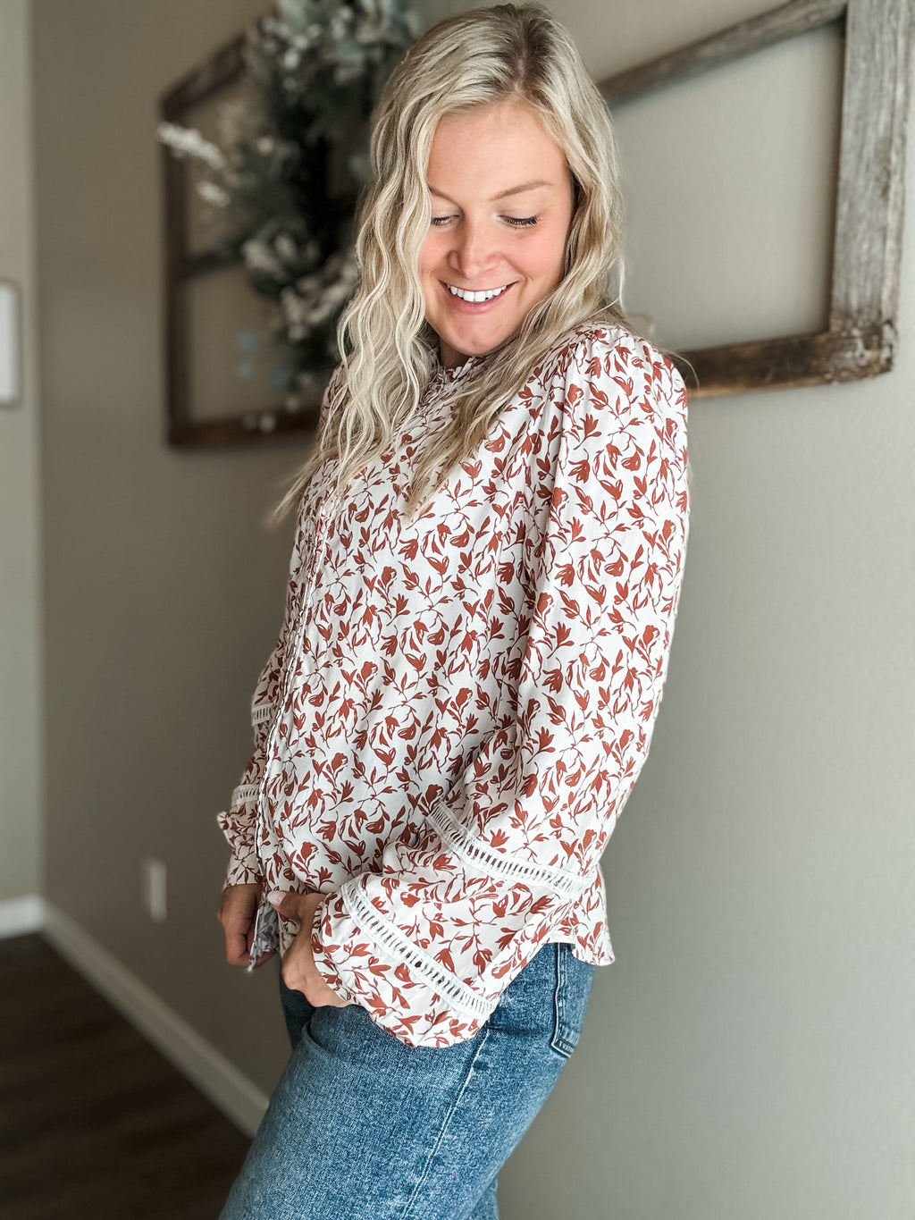 Maggie Button Down Blouse - SIZE MEDIUM
