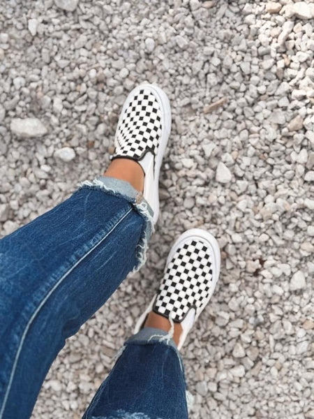 PREORDER Indy Checkered Slip On Sneaker - Adult