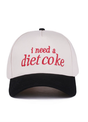 I Need A Diet Coke Canvas Cap