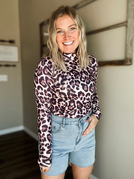PREORDER Bandera Leopard Mesh Top
