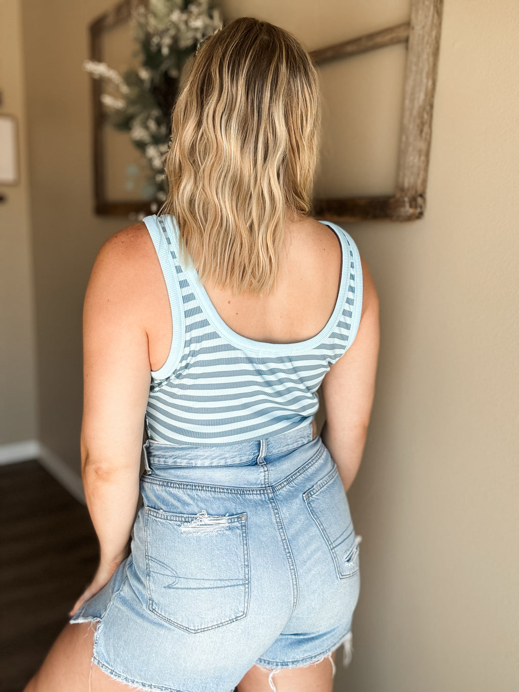 Hallee Striped Tank - SIZE MEDIUM