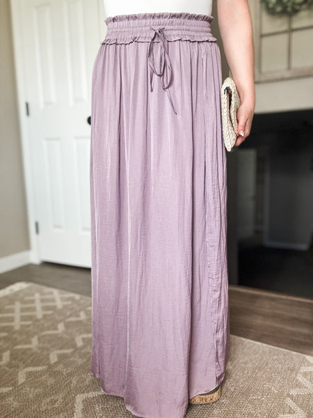 Erica Maxi Skirt - Dusty Purple