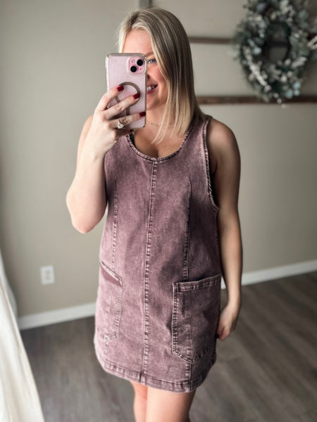 PREORDER Anya Denim Overall Dress