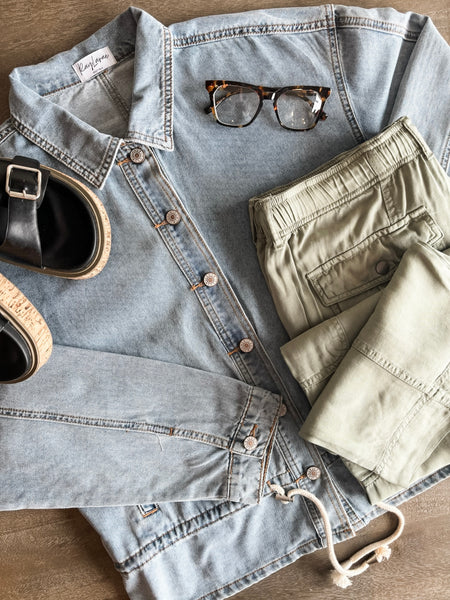 PREORDER Tula Cinched Denim Jacket