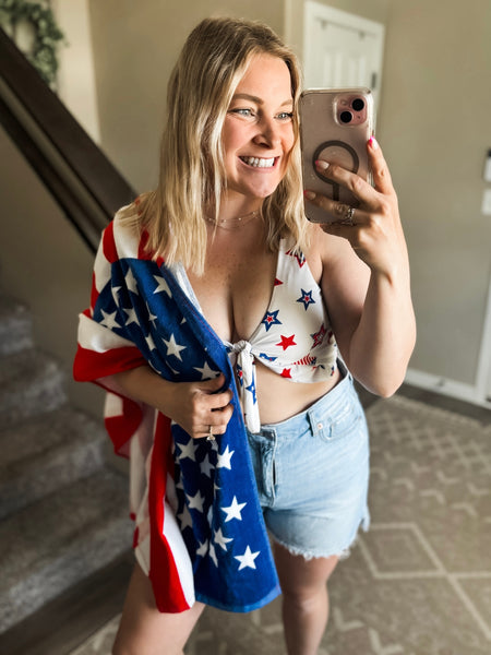 American Flag Beach Towel