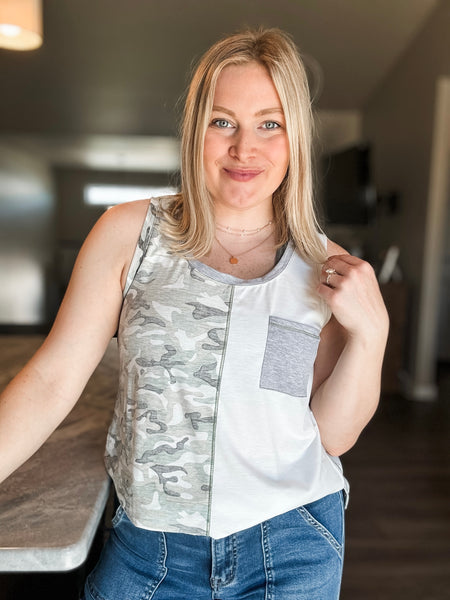 Cadet Camo Contrast Tank