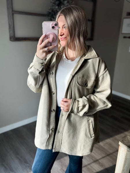 Keegan Washed Fleece Shacket