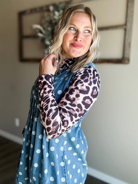 PREORDER Bandera Leopard Mesh Top