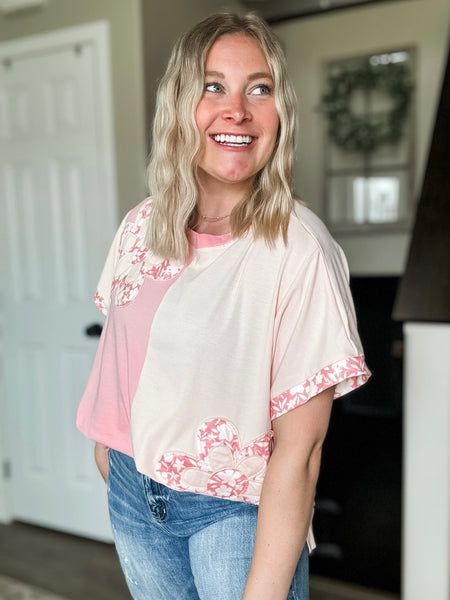 PREORDER Marlie Flower Patch Top