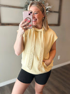 Vaela French Terry Sleeveless Hoodie