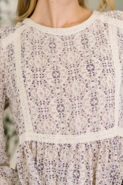 Gorgeous Girl Floral Peplum Blouse