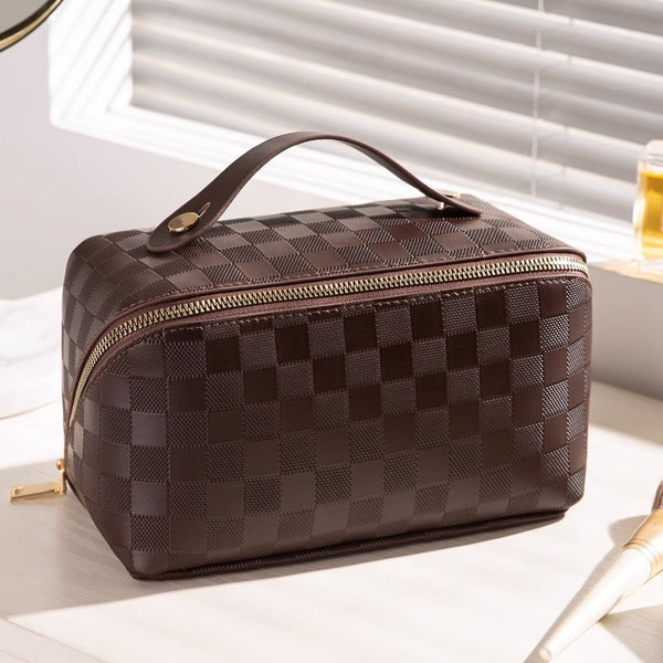 Signature Check Makeup Bag
