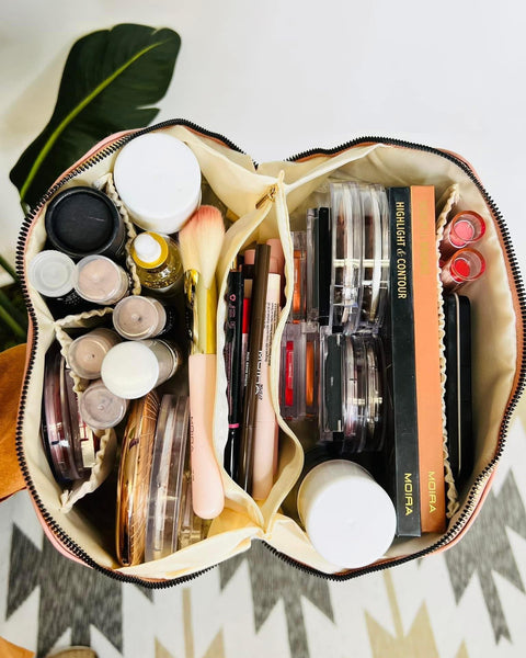 Signature Check Makeup Bag