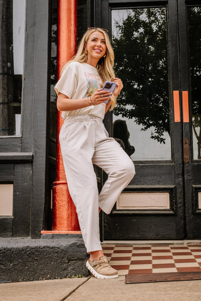 Cali Slip On Platform Mule - Taupe