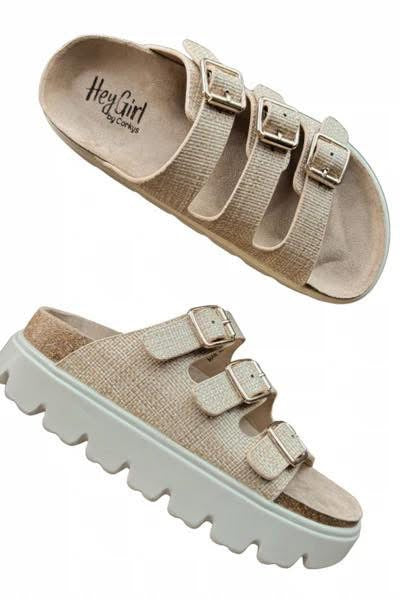 Threes Company Raffia Sandal - SIZE 10