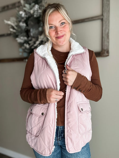 PREORDER Ansley Reversible Sherpa Vest
