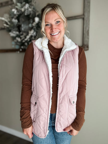 PREORDER Ansley Reversible Sherpa Vest