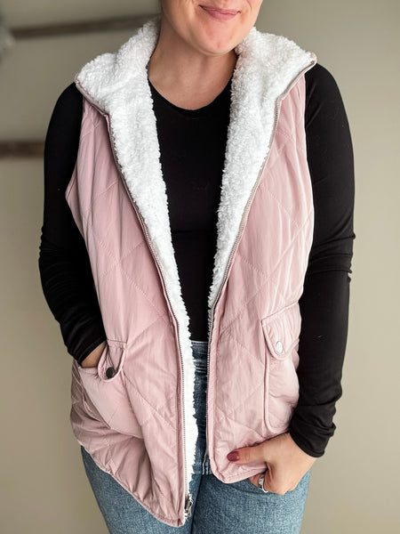 PREORDER Ansley Reversible Sherpa Vest