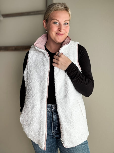 PREORDER Ansley Reversible Sherpa Vest