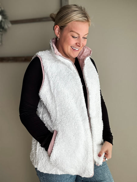 PREORDER Ansley Reversible Sherpa Vest