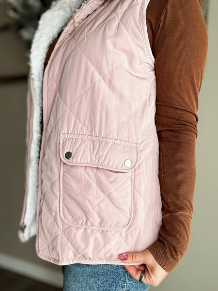 PREORDER Ansley Reversible Sherpa Vest