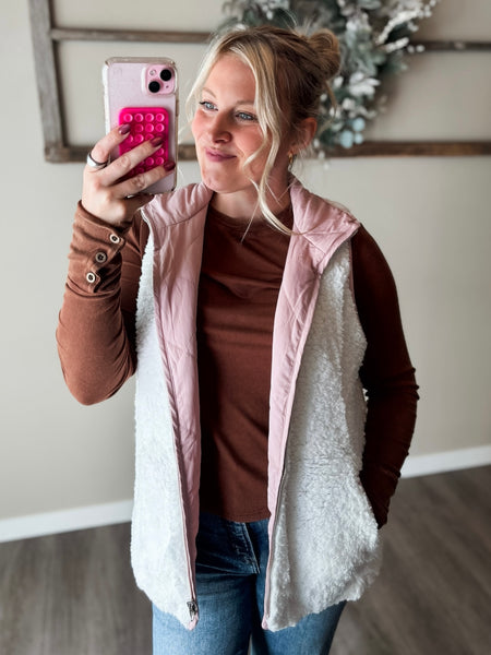 PREORDER Ansley Reversible Sherpa Vest