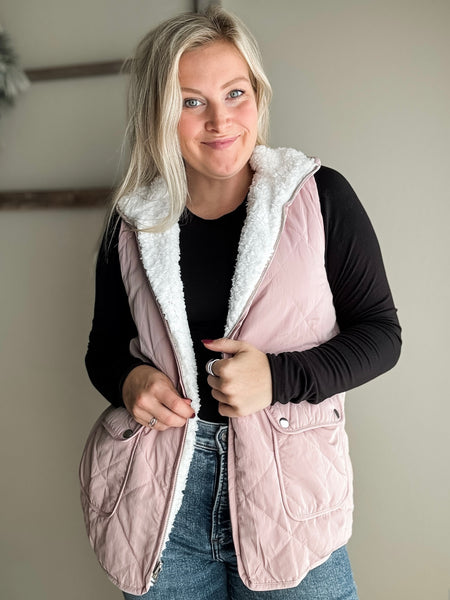 PREORDER Ansley Reversible Sherpa Vest
