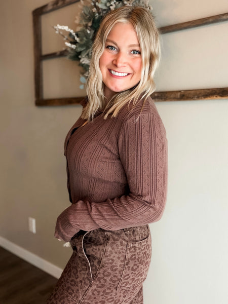 Vayla Pointelle Knit Top