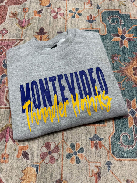 Blueish Spiritwear Crewneck Sweatshirt - Montevideo Thunder Hawks