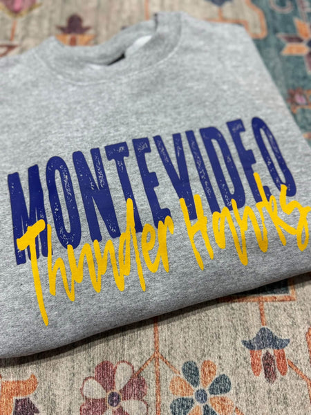 Blueish Spiritwear Crewneck Sweatshirt - Montevideo Thunder Hawks