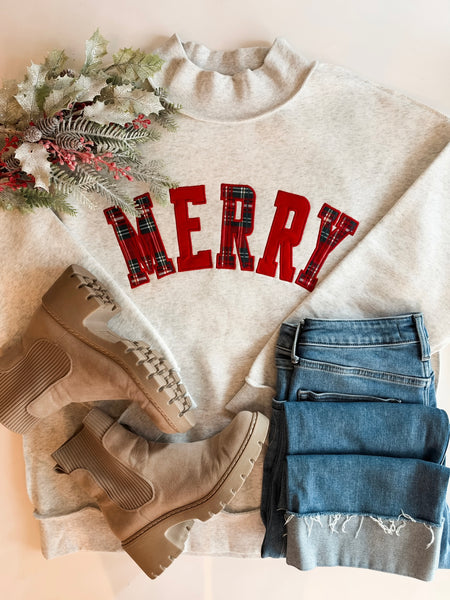 PREORDER All Things Merry Mock Neck Pullover