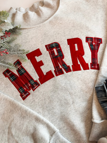 PREORDER All Things Merry Mock Neck Pullover