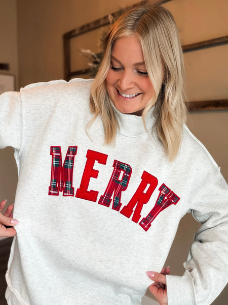 PREORDER All Things Merry Mock Neck Pullover