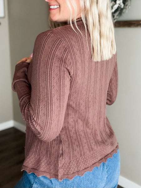 Vayla Pointelle Knit Top