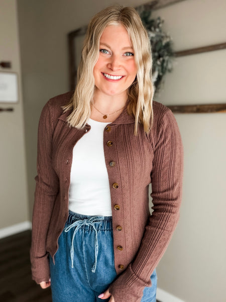 Vayla Pointelle Knit Top