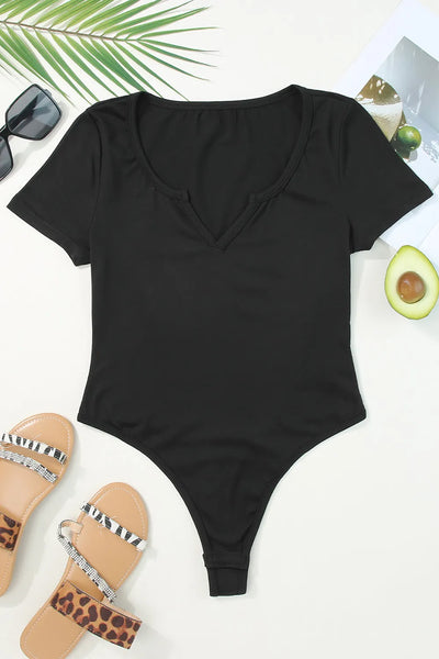 Jaylon Basic Black Bodysuit