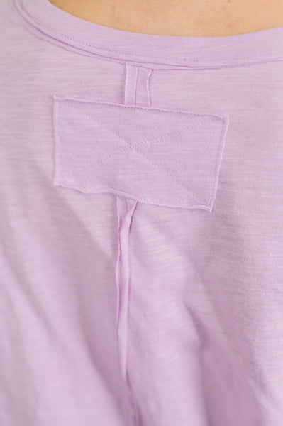 Just Like That Relaxed Heather Tee RL - Lilac - SIZE LARGE